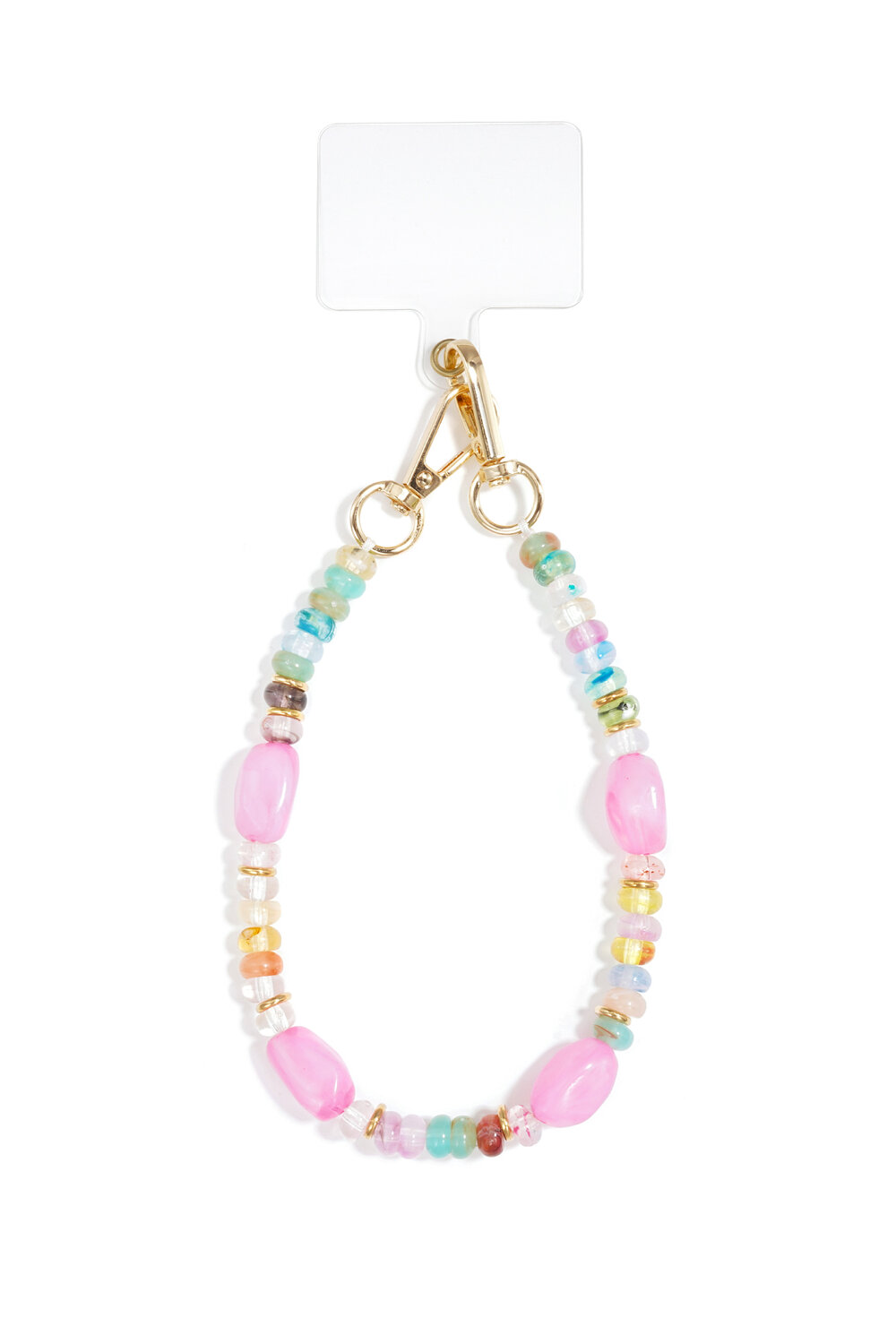 Chaîne de téléphone en perles acryliques simples, accessoires du quotidien