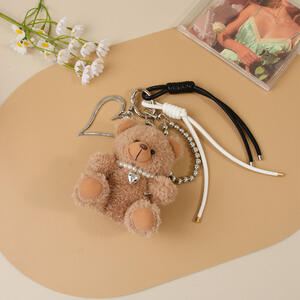 Simple Series schattige hartvormige dieren gedraaide kralen stoffen tashangers h5 Afbeelding2