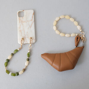 Simple Series Casual Solid Color Beads Gradient Color Acrylic Phone & Bag Chain h5 Picture4