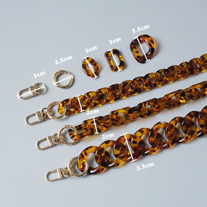 Simple Series Retro Leopard Print Chain Acrylic Phone & Bag Chain h5 Picture3