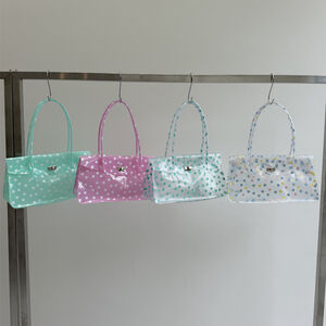 Casual Style Pvc / Transparent Solid Color Polka Dots Mixed Color Pvc Women's Square Bag h5 Picture3