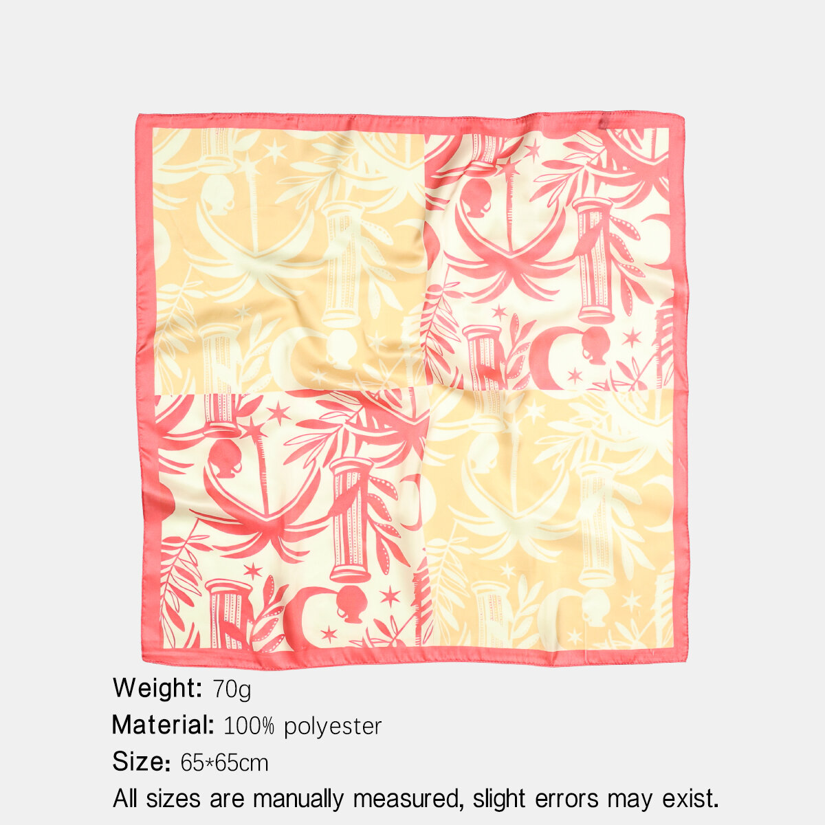 Sciarpe estive in poliestere della serie Simple Vacation Mixed Color Plant Coconut Trees. h5 Immagine2