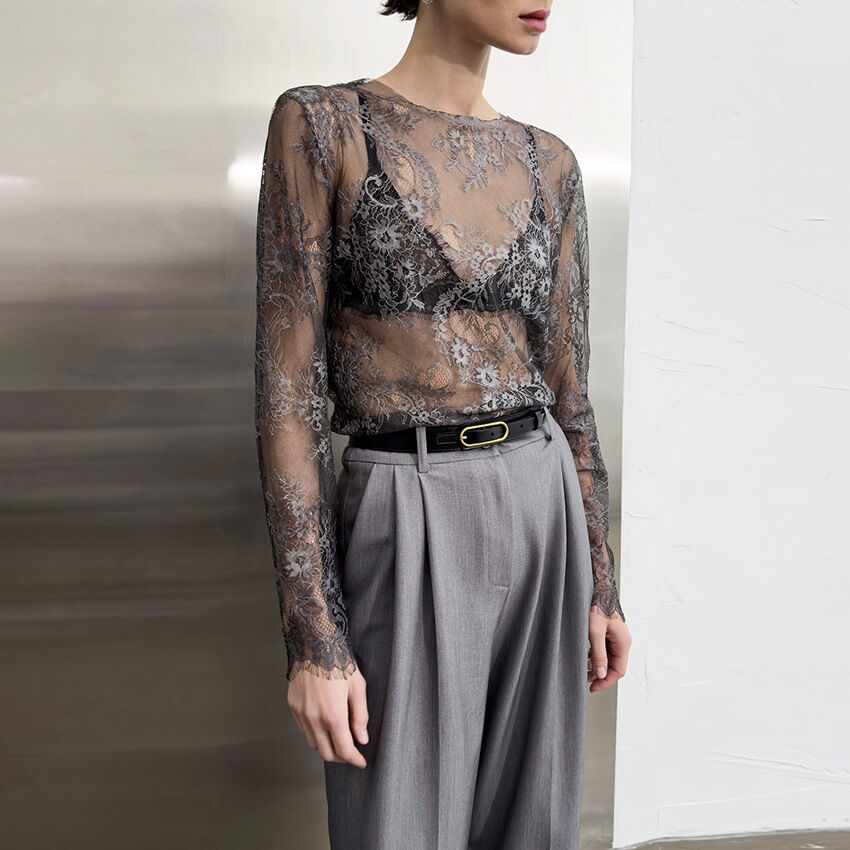 Fashion Daily Versatile Summer Lace T Shirt h5 Picture3