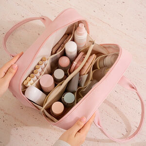 Simple Series Dagelijkse Effen Kleur Polyester Make-up Tassen h5 Afbeelding4
