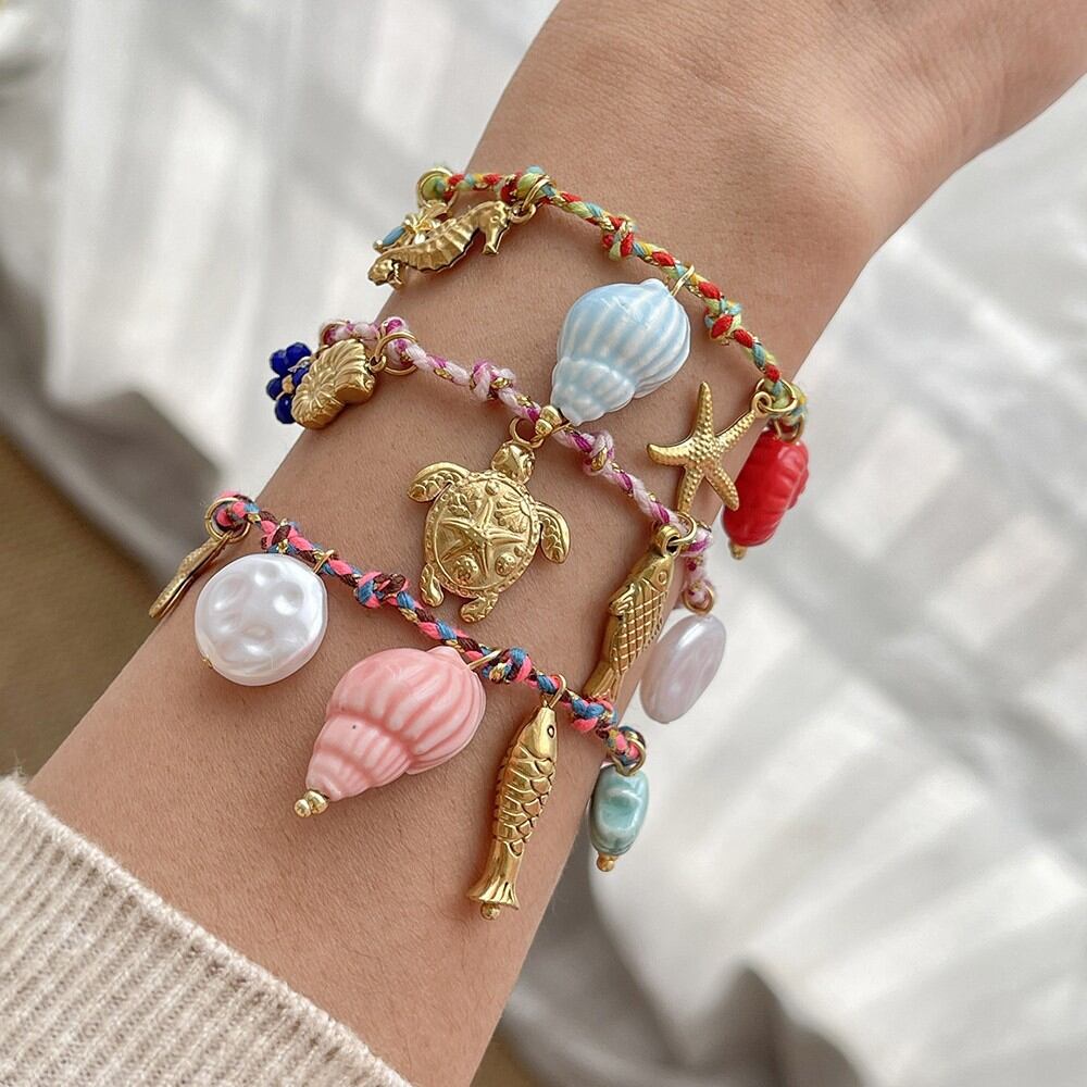 Romantic Series Vacation Oceanic Style Braided Rope Women's Braided Bracelets