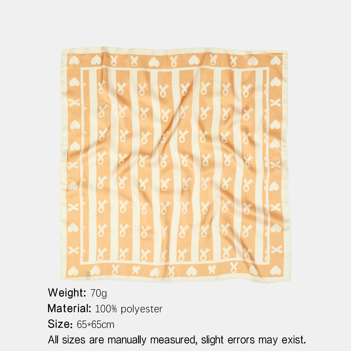 Sciarpe estive in poliestere a righe Daily Heart della serie Simple, colori misti. Immagine2
