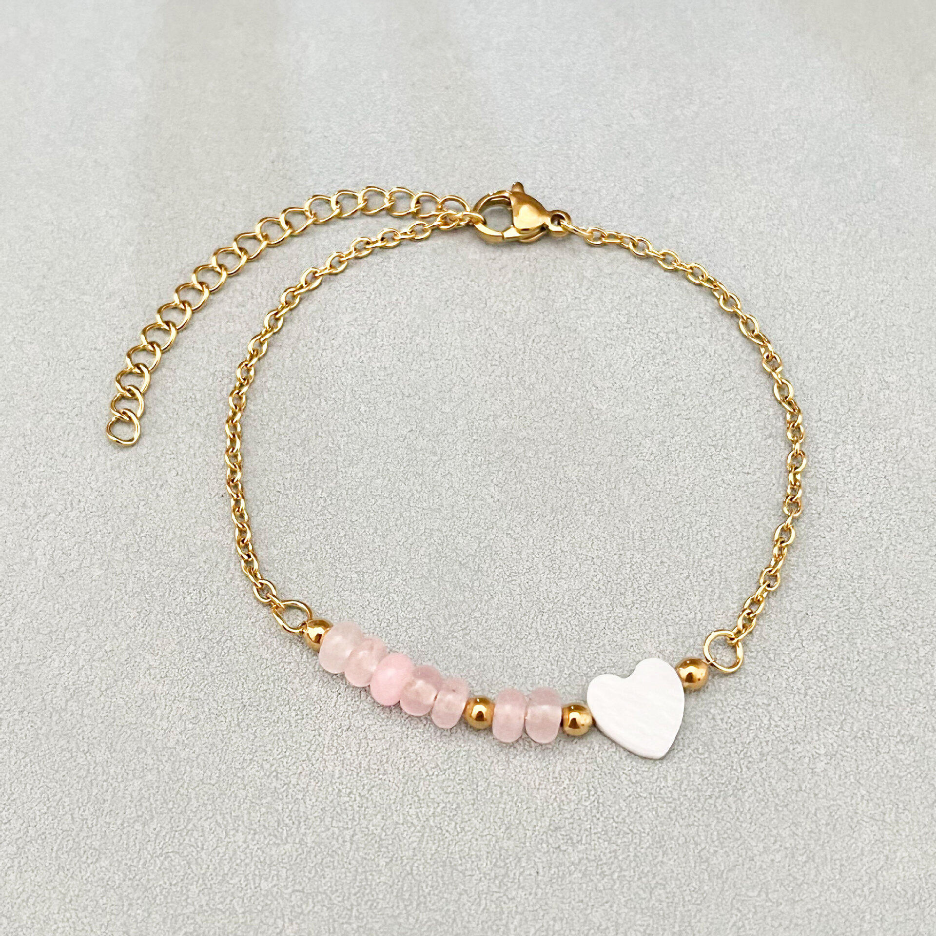 Bracelets de perles pour femmes avec cœurs, coquillages et perles de mer 