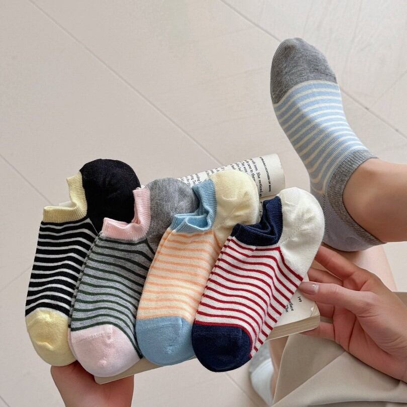 High Bounce Basic Stripes Color Clash Low Cut Socken Bild2