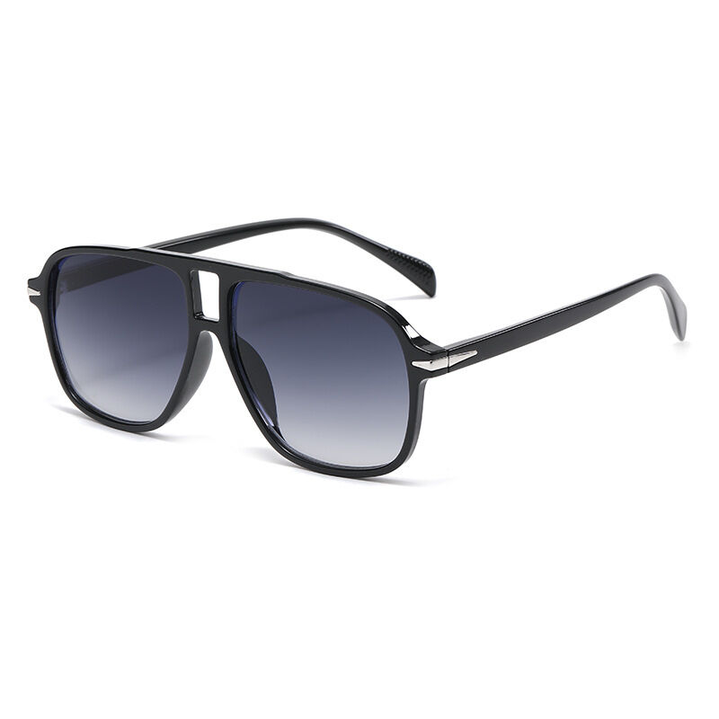 1 Pair Brown Fashion Retro Aviator Women's Sunglasses 