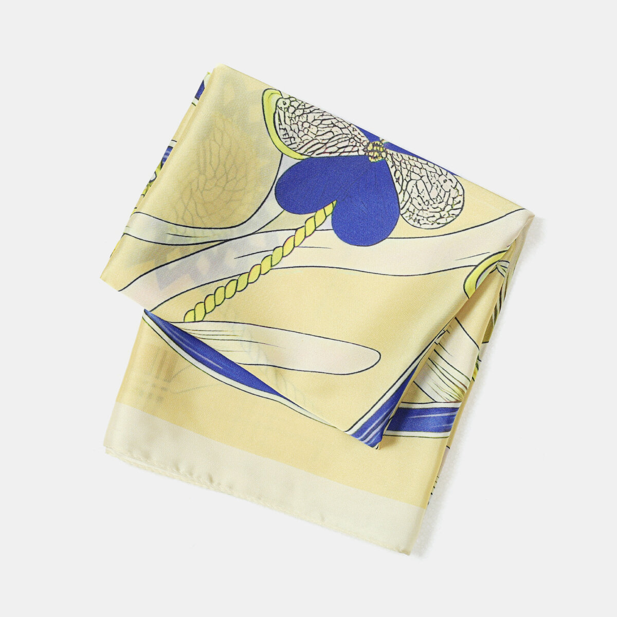 Sciarpe estive in poliestere a catena con nappe e motivo a quadri retrò della serie Simple, colori misti. Immagine4