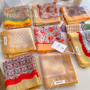 Simple Series Sweet Flower Polka Dots zomer sjaals van polyester in diverse kleuren h5 Afbeelding3