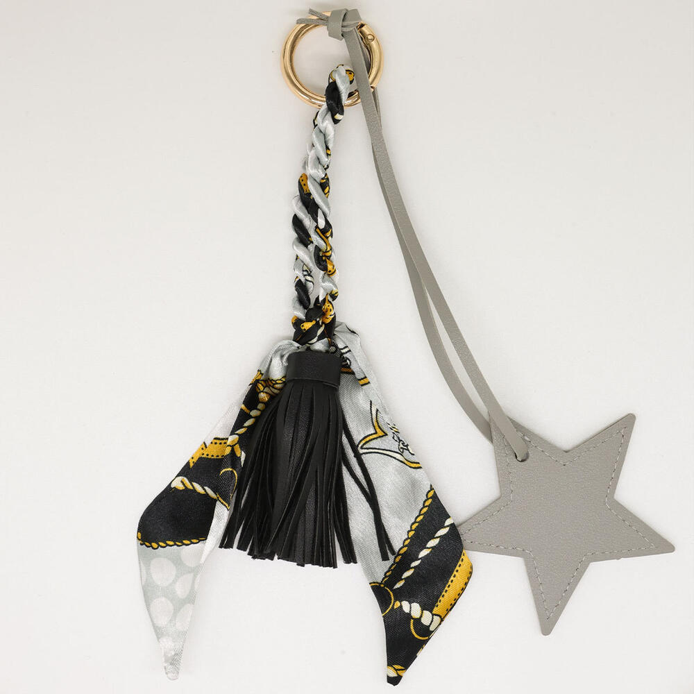Simple Series Daily Solid Color Tassel Star Woven Pu Bag Charms