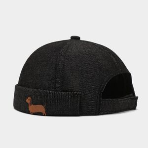 Simple Series Daily Animal Dachshund Solid Color Cartoon Cotton Berets h5
