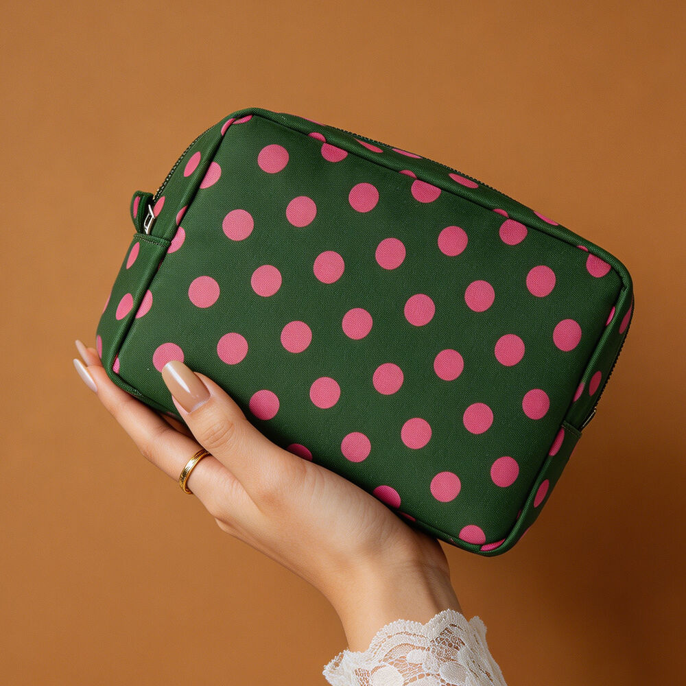 Simple Series Retro Polka Dots PVC make-uptassen Afbeelding4