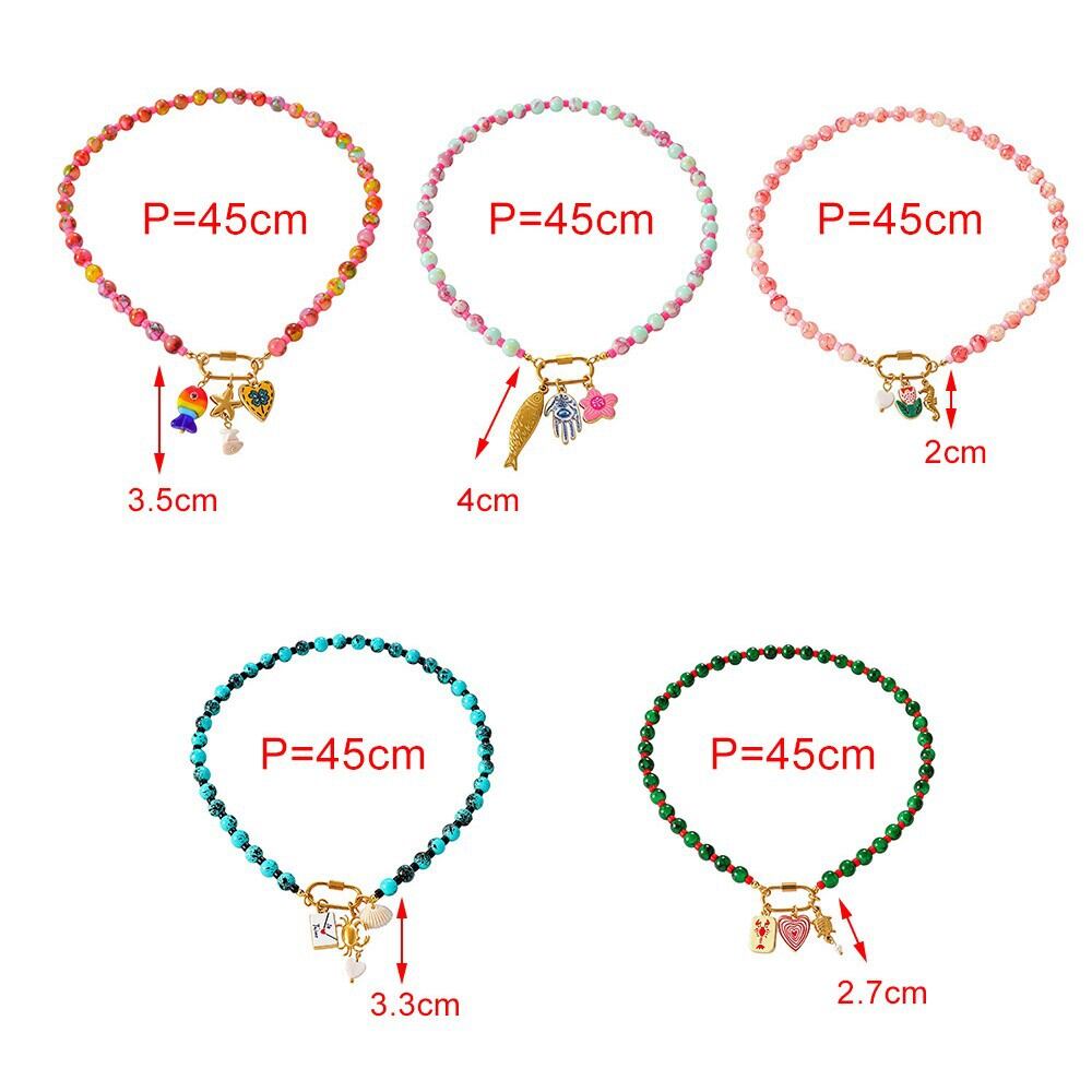 Romantic Series Vacation Oceanic Style Beads Glass Women's Beaded Necklaces Picture4