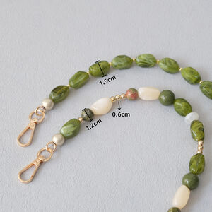 Simple Series Casual Solid Color Beads Gradient Color Acrylic Phone & Bag Chain h5 Picture3