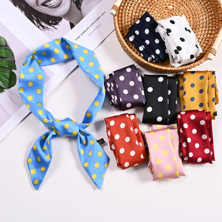 Einfache Sommerschals aus Polyester mit Polka Dots, gemischten Farben und geometrischen Formen