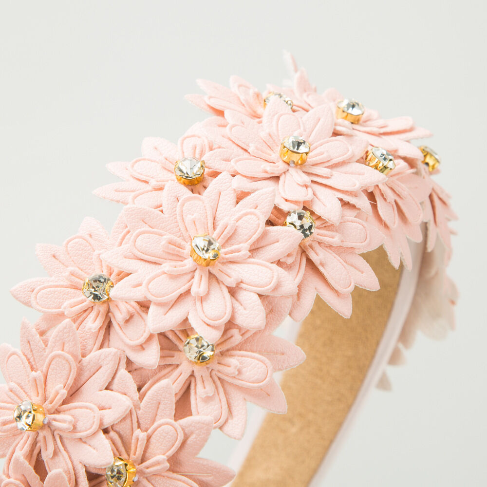 Romantic Series Sweet Flower Sponge Rhinestone Hair Bands Picture3