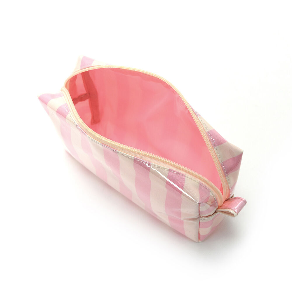 Trousses de maquillage Simple Series Daily Stripe en PVC multicolores h5Image3