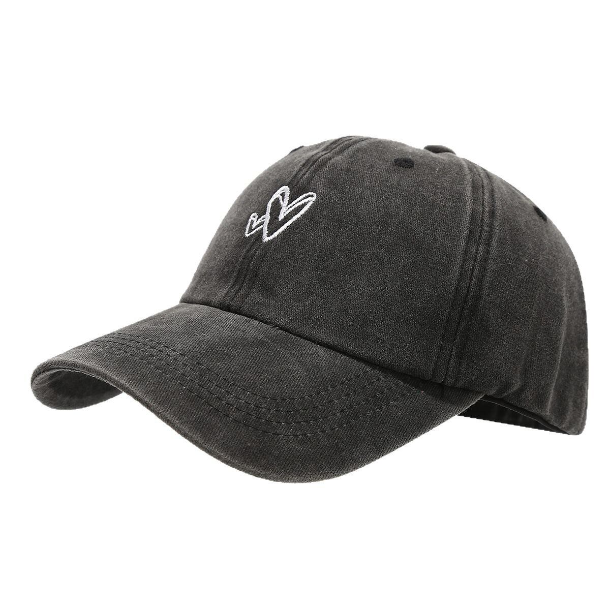 Simple Series Casual Heart Solid Color Cotton Baseball Cap h5 Picture4