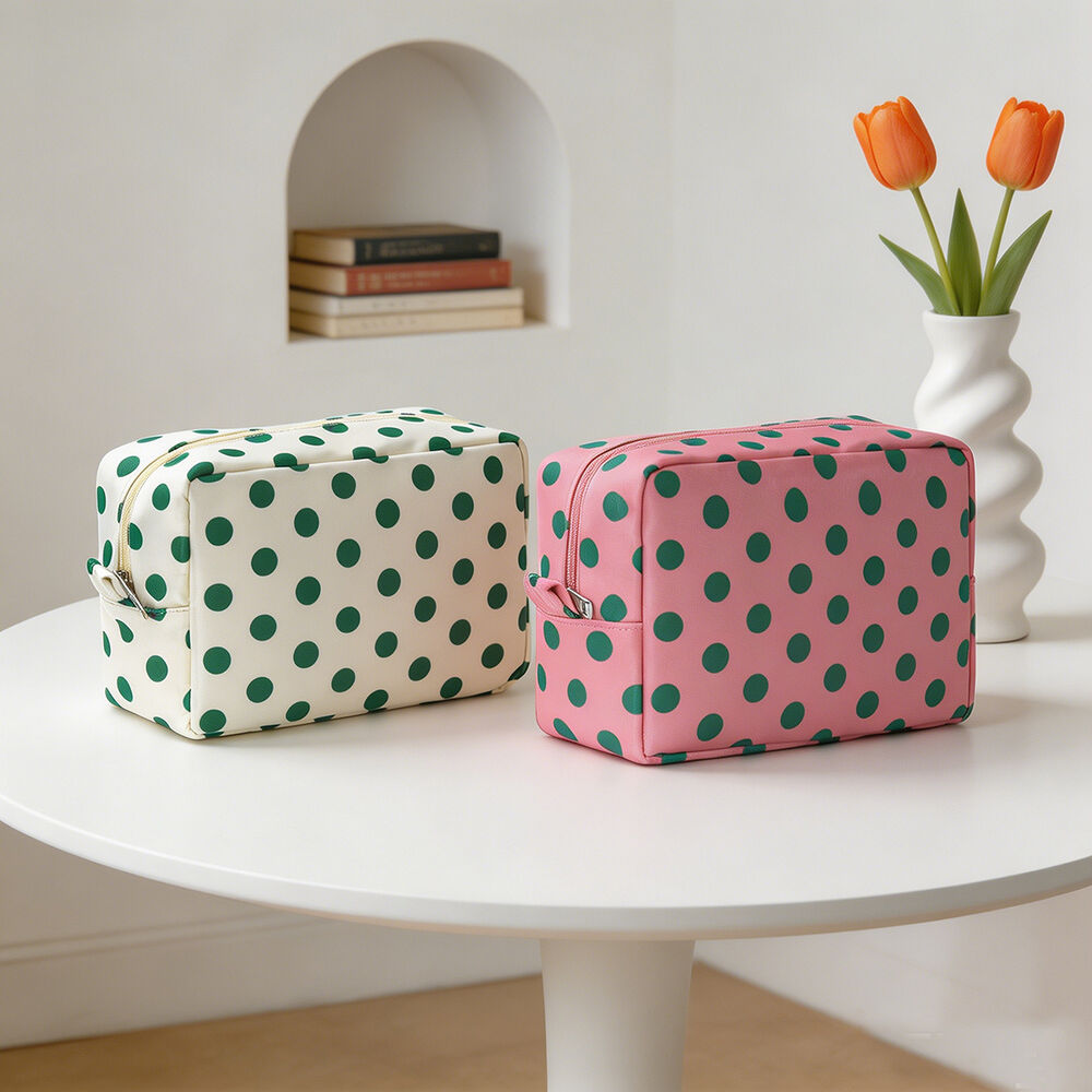 Simple Series Retro Polka Dots PVC make-uptassen Afbeelding2