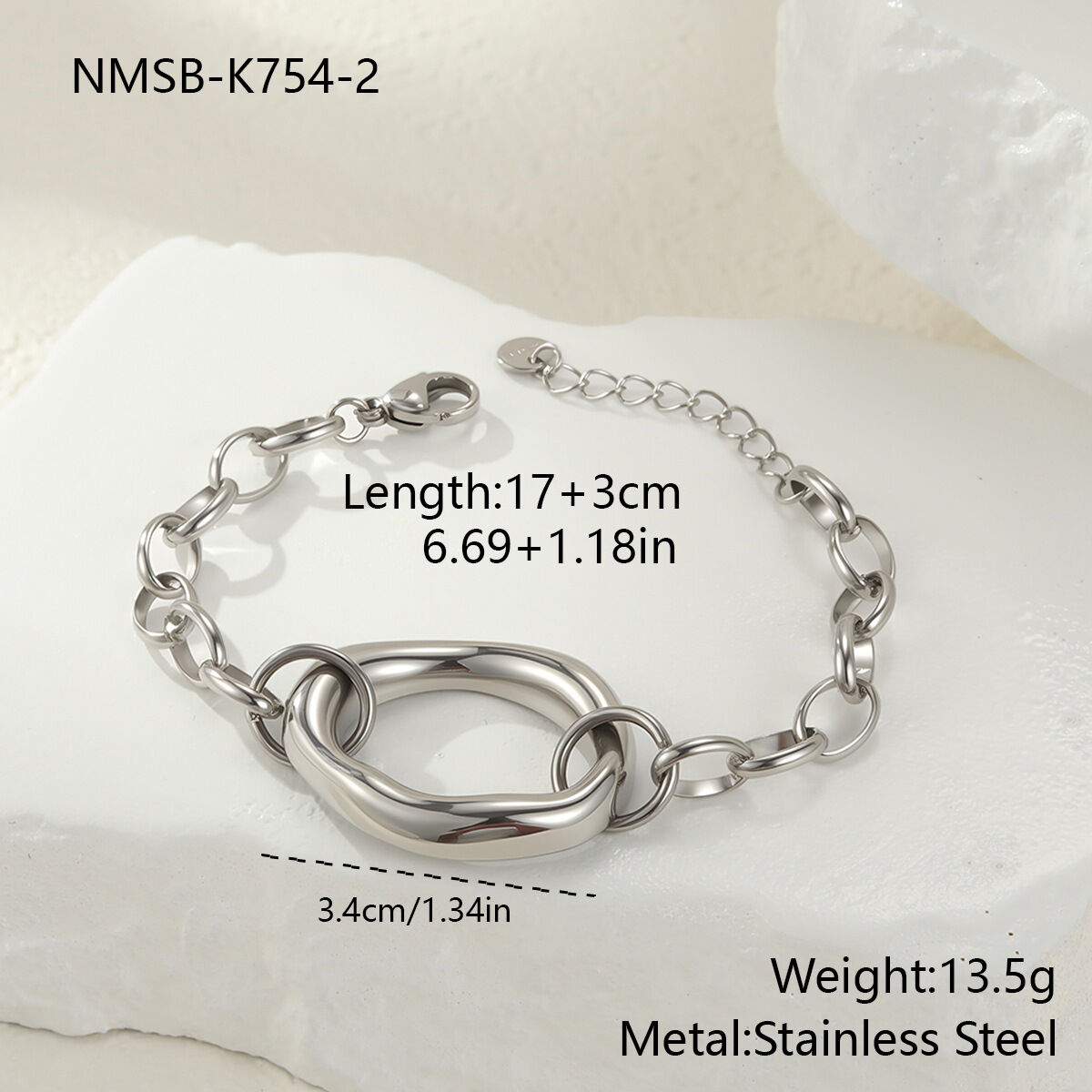 Pulsera de acero NMSB-K754-2 Imagen6