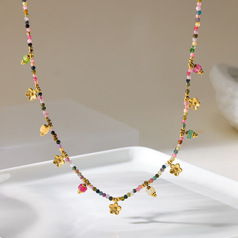 Simple Series Tassel Stainless Steel Waterproof   Gold Color  Women's Pendant Necklaces