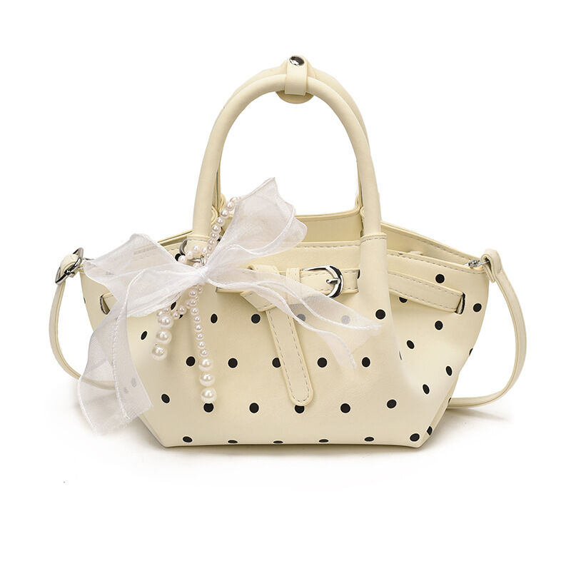 Sacs à main pour femmes en PU à pois style années 2000