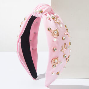 Simple Series Sweet Solid Color Oceanic Style Shell Starfish Imitation Pearl Artificial Pearl Hair Bands h5 Picture2