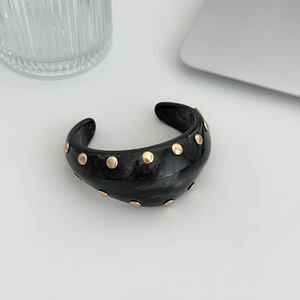 Classic Series Punk Irregular Shape Resin Women's Bangles h5