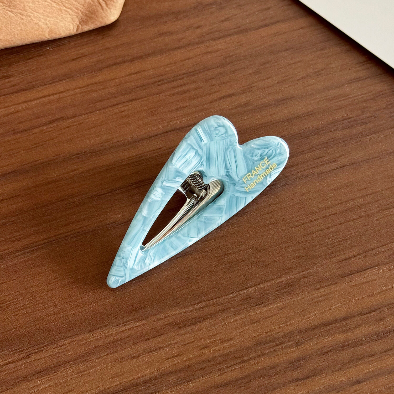 Serie Romantica Cuore Semplice Colore Tinta unita Colore sfumato Fermagli per capelli in plastica h5 