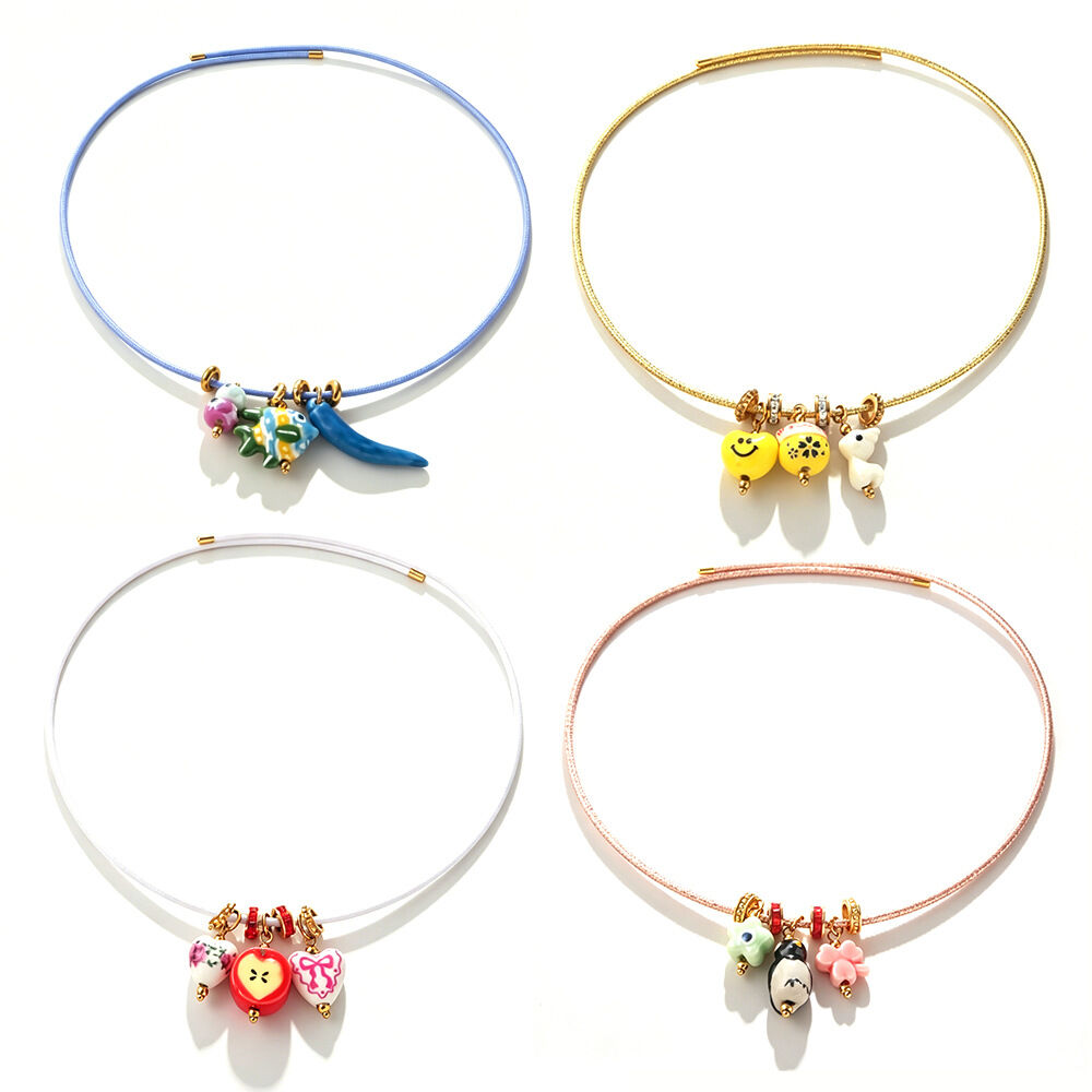 Simple Series Daily Irregular Shape Heart Fish Stainless Steel Waterproof Gold Color Women's Pendant Necklaces Picture5