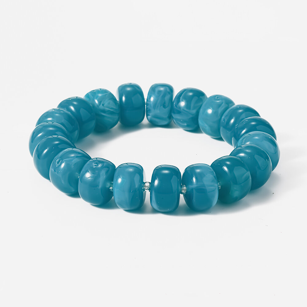 Simple Series Vacation Beads Geometric Shape Acrylic Women's Beaded Bracelets Picture4