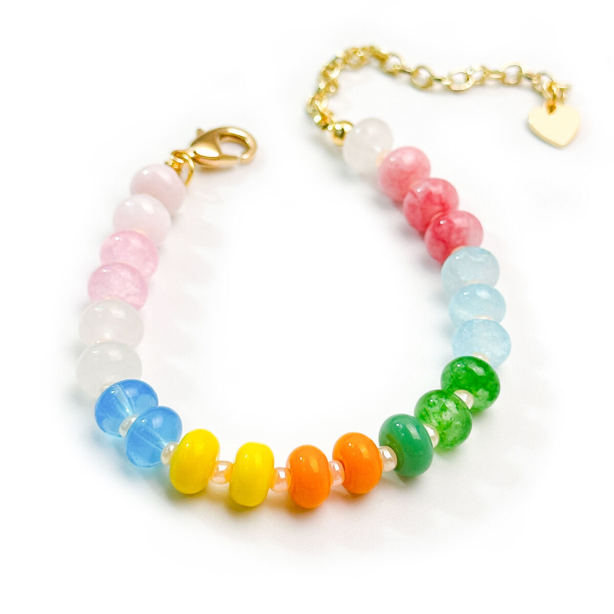 Bunte Perlen, Natursteine, Perlenarmbänder für Damen h5 