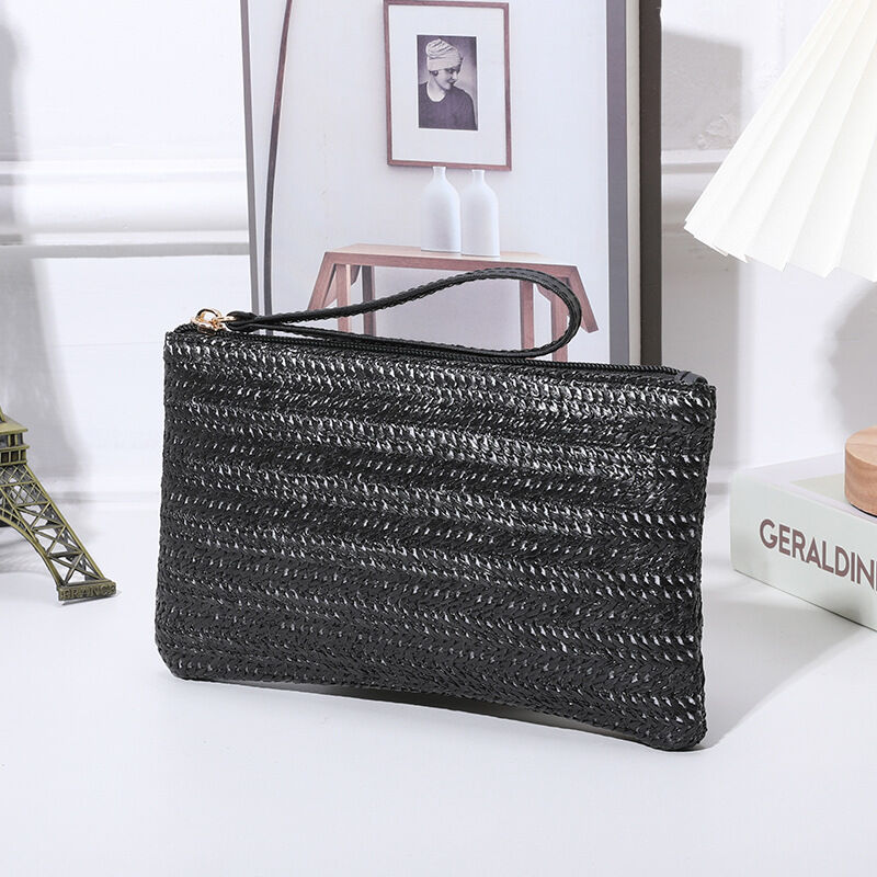 Casual Style Woven Solid Color Woven Raffia Women's Square Bag h5 