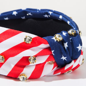 Ethnic Series Casual Stripe Fabric Rhinestone Hair Bands h5 Picture5