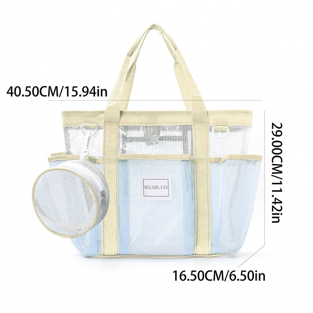 Borsa tote da donna in PVC trasparente, stile vacanza. h5Immagine5