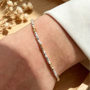 Braccialetti da donna semplici in acciaio inossidabile, impermeabili, color oro. h5 Immagine3