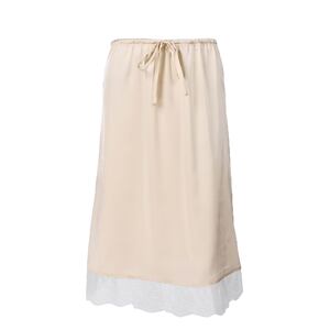 Simple Elegant Solid Color Lace Trimmed Maxi Dress h5 Picture2