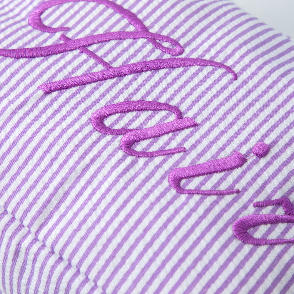 Trousses de maquillage Simple Series Sweet Letter en polyester à rayures unies h5Image4