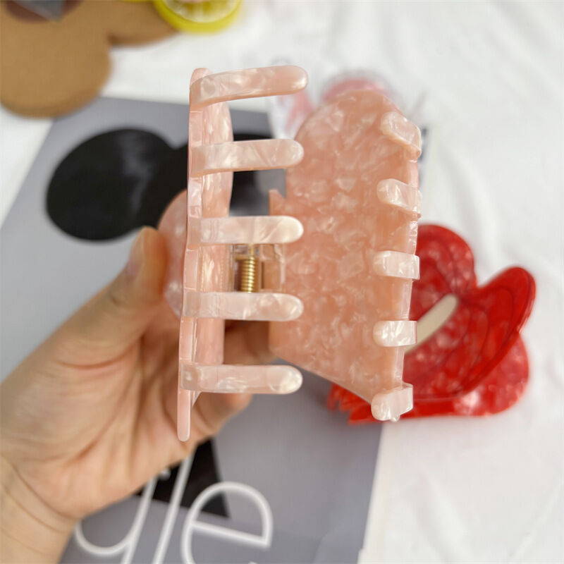 Simple Series Natural Heart Leaf Plant Acetate Hair Clips Picture4