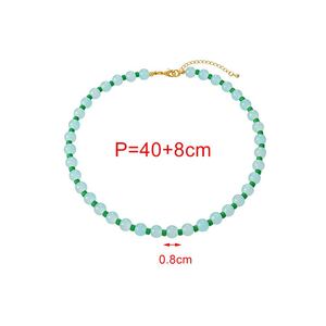 Collares de cuentas de vidrio de colores surtidos para mujer h5 Imagen3