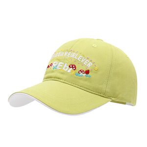 Simple Series Sweet Letter Solid Color Mixed Color Plant Cotton Baseball Cap h5 Picture5