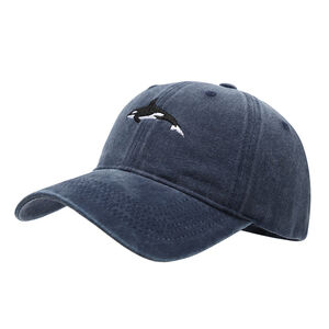 Simple Series Casual Solid Color Oceanic Style Fish Cotton Baseball Cap h5 Picture3