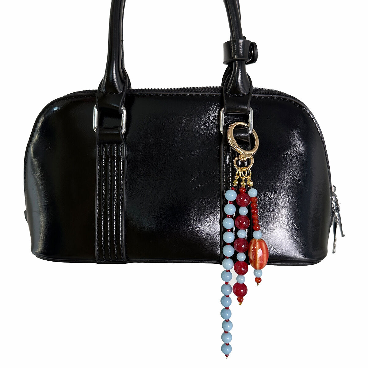 Serie sencilla, cuentas de forma irregular para uso diario, colgantes de ágata de colores variados y piedras naturales para bolsos. 2