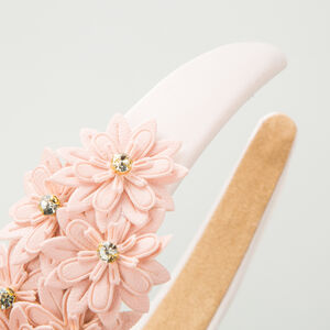 Romantic Series Sweet Flower Sponge Rhinestone Hair Bands h5 Picture4