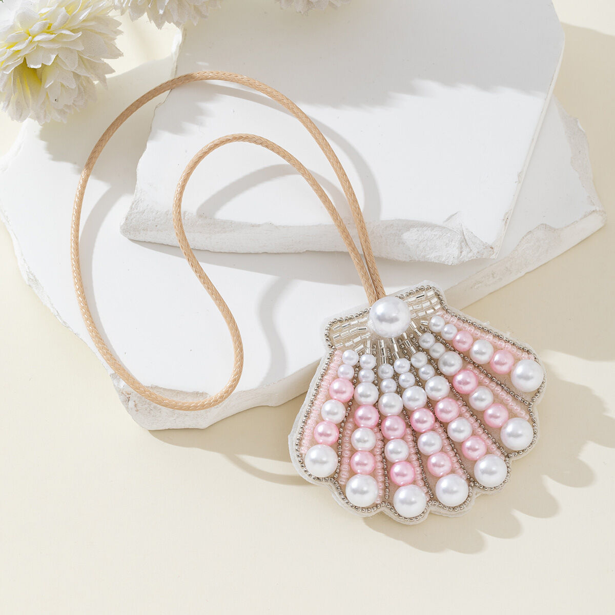 Collection romantique de perles naturelles de style océanique, couleurs mélangées, coquillage, imitation perle, perles artificielles, breloques pour sac h5 