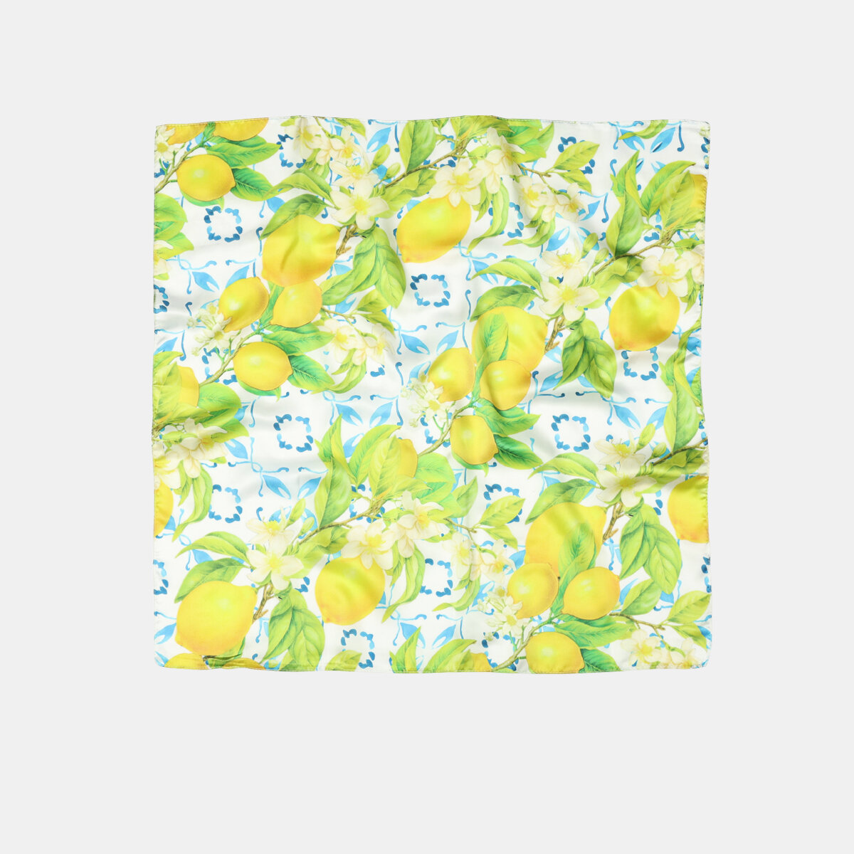Bufandas de verano de poliéster de la serie Simple Natural Fruit Lemon Mixte Color Leaf