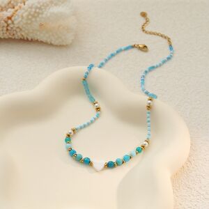 Simple Series Daily Fish Chain Stainless Steel Waterproof Gold Color Women's Chain Necklaces h5 Picture4