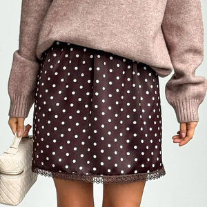 Simple Elegant Polka Dot Midi Skirt h5 Picture4